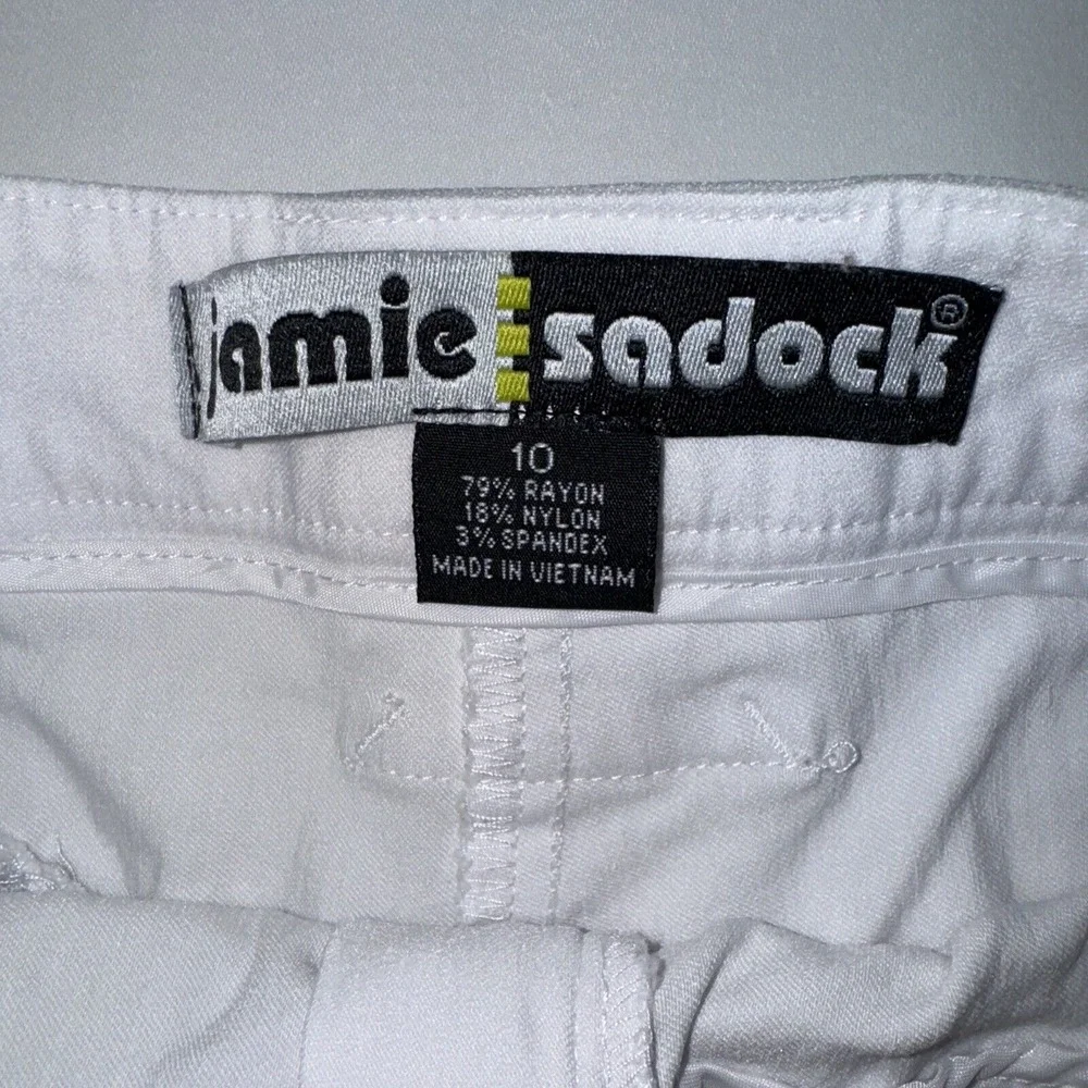Jamie‎ Sadock Golf Shorts Womens 10 White Cargo Multi-Pocket Stretch Performance